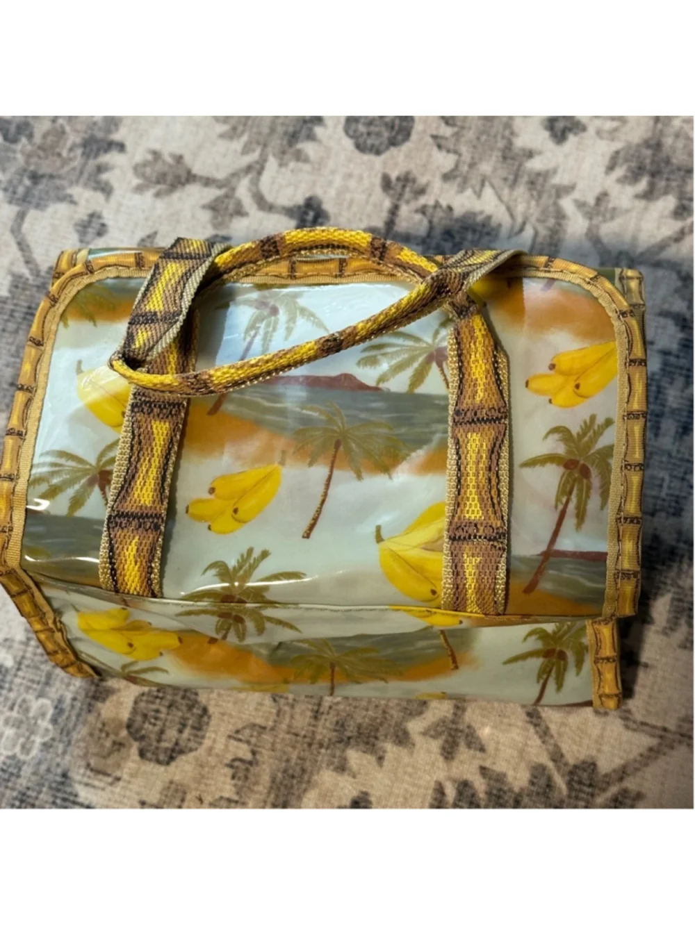 Women's Unbranded Travel Bag Small Yellow Green Summer